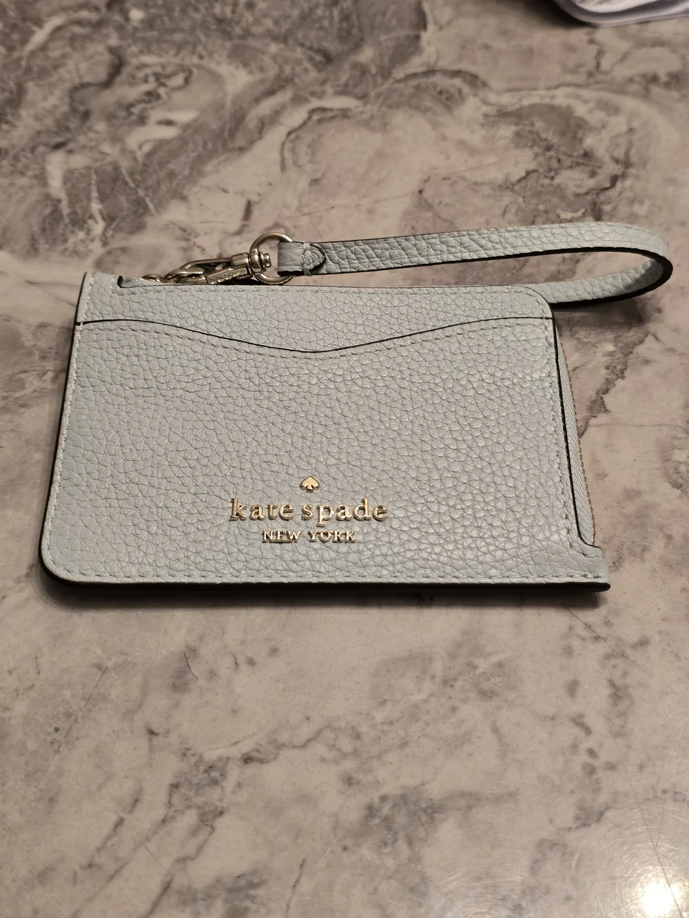 Kate Spade Leather Wristlet Card Holder with Key Ring 4 pc bundle